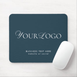Tapis De Souris Élégant Logo d'entreprise mince et textuel Société