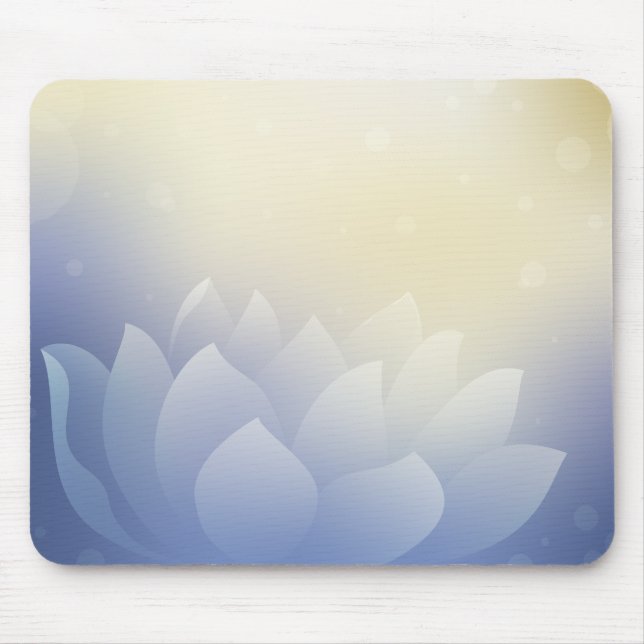 Tapis De Souris Élégant Lotus Flower Mouse Pad (Devant)