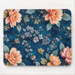 Tapis De Souris Elégant motif floral intemporel