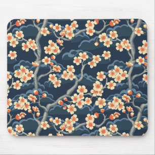 Tapis De Souris Élégant Motif sans couture en fleur de cerisier (1