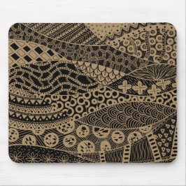 Tapis De Souris Élégant Motif tribal Abstrait géométrique Brown |