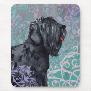 Tapis De Souris Elégant Terrier russe noir