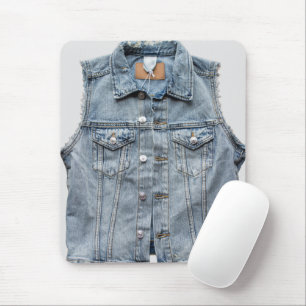 Tapis De Souris Élégant tissu de jeans Photographie Style moderne