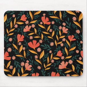 Tapis De Souris Élégante carte de souris à retrait floral