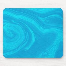 Tapis De Souris Élégante oeuvre en marbre bleu liquide Abstrait |
