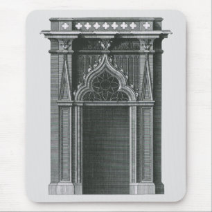 Tapis De Souris Élément architectural ancien, porte gothique