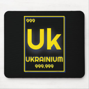 Tapis De Souris Élément d'Ukrainium Chimie Ukraine intelligente pa