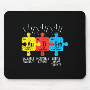 Tapis De Souris Éléments autistes Tableau périodique Sensibilisati