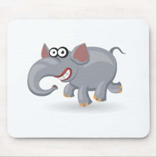 Tapis De Souris Éléphant de bébé de bande dessinée