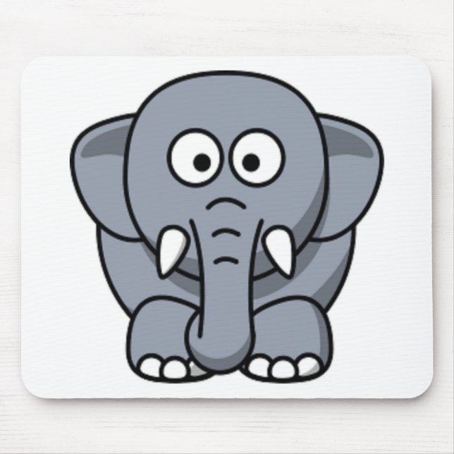 TAPIS DE SOURIS ÉLÉPHANT GRIS (Devant)