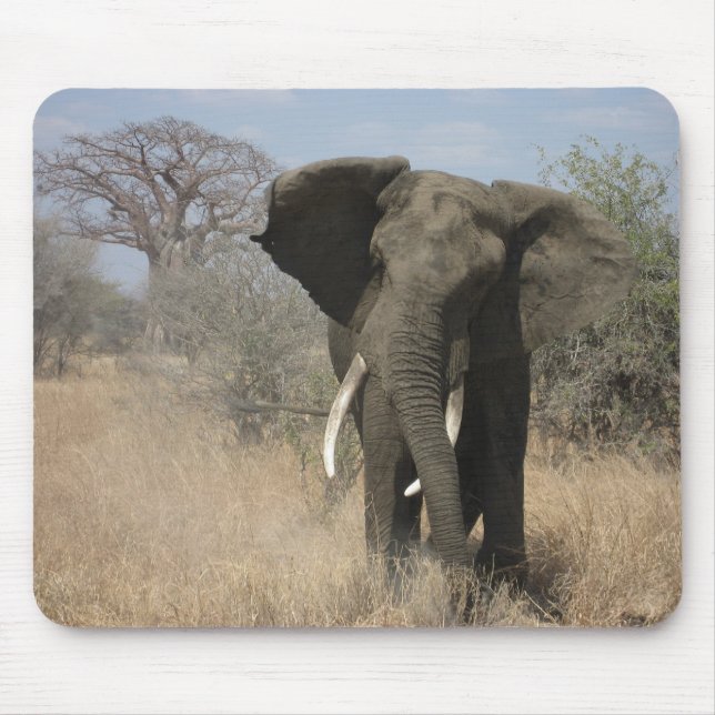 Tapis De Souris Éléphant Mousepad (Devant)