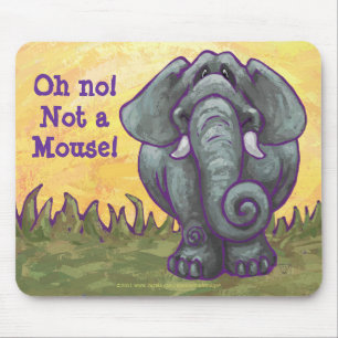 Tapis De Souris Éléphant oh aucun pas une souris