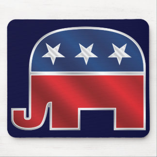 Tapis De Souris Éléphant républicain Mousepad
