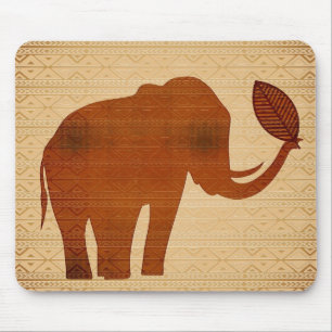 Tapis De Souris Elephant Tribal Art Design Mousepads