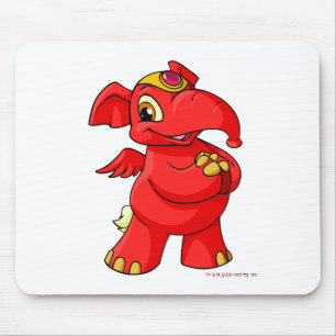 Tapis De Souris Elephante rouge joyeux
