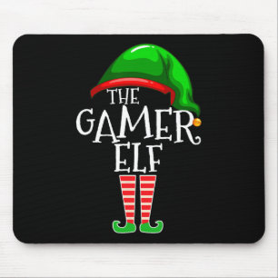 Tapis De Souris Elf Family Matching Group Christmas Gig Vidéo Cade