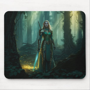Tapis De Souris Elfe Gardien du royaume enchanté