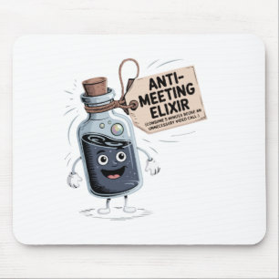 Tapis De Souris Élixir drôle anti-réunion   Bureau de dessin animé