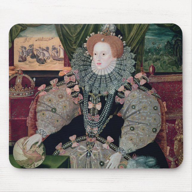 Tapis De Souris Elizabeth I, portrait d'armada, c.1588 (Devant)