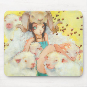 Tapis De Souris Elle abeille enfonçant Mousepad