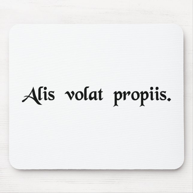 Tapis De Souris Elle vole avec ses propres ailes (Devant)