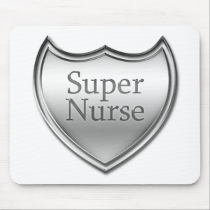 Tapis De Souris Emblème de la super infirmière