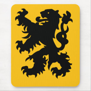 Tapis De Souris Emblème du Lion flamand