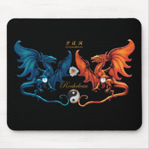 Tapis De Souris Emblème français Mousepad de dragon