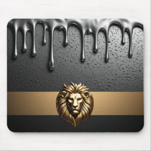 Tapis De Souris Emblème majestueux du lion doré thème royal 🦁