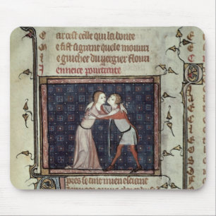 Tapis De Souris Embrassement de la jeunesse et d'amour