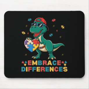 Tapis De Souris Embrasser les différences Sensibilisation sur l'au