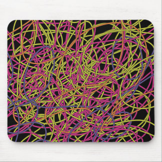 Tapis de souris embrouillé