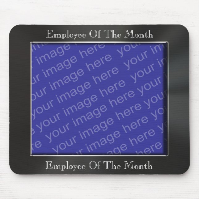Tapis De Souris Employé du cadre Mousepad de photo de mois (Devant)