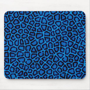 Tapis De Souris Empreinte de léopard bleu