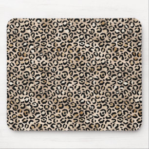 Tapis De Souris Empreinte de léopard Glam Gold