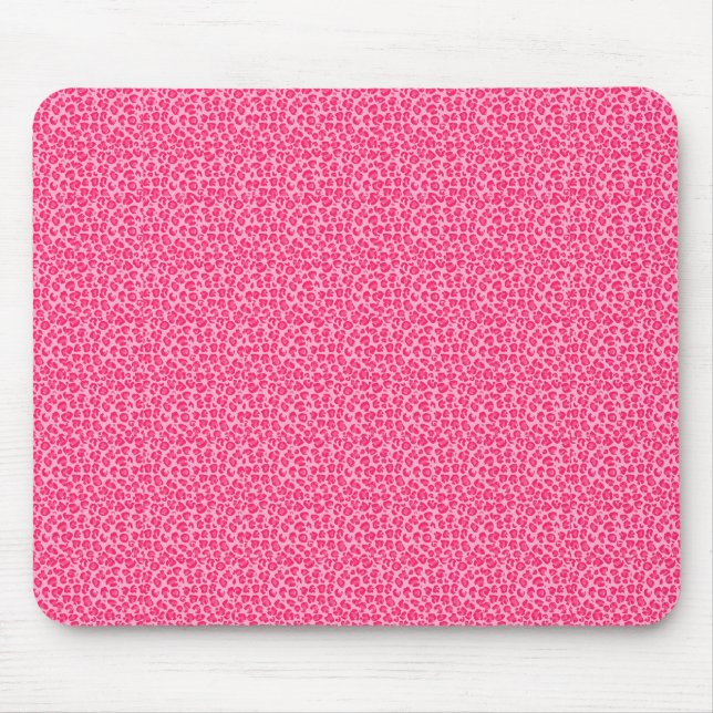 Tapis De Souris Empreinte de léopard Pink Cheetah (Devant)