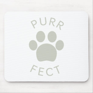 Tapis De Souris Empreinte de patte Cat Parfait gris clair