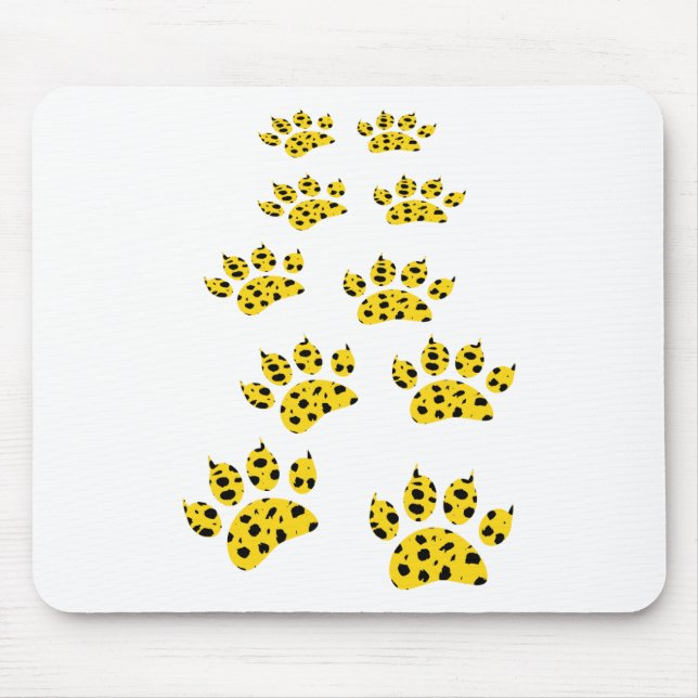 Tapis De Souris Empreinte de patte Cheetah (Devant)