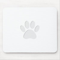 Empreinte de patte de chien coupé en papier