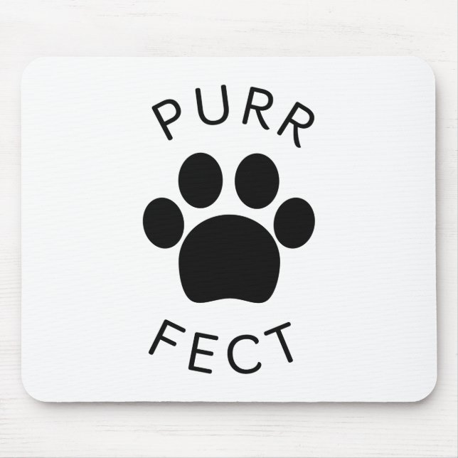 Tapis De Souris Empreinte de patte parfait pour chat (Devant)