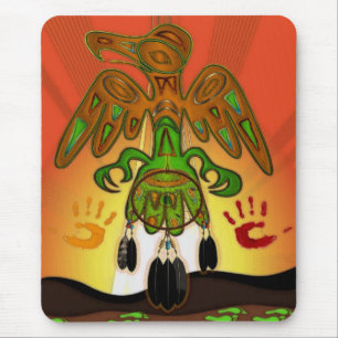 Tapis De Souris Empreinte Inspiré par les Amérindiens