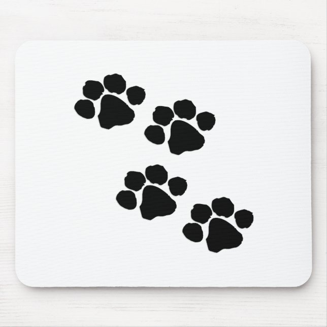 Tapis De Souris Empreintes de pattes animaux (Devant)