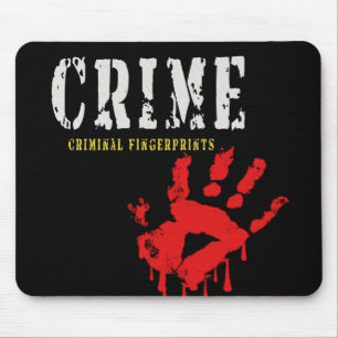 Tapis De Souris empreintes digitales criminelles Mousepad