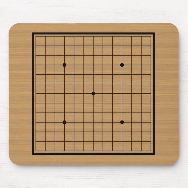 Tapis De Souris En bois vont le conseil 13x13 encadré (Devant)