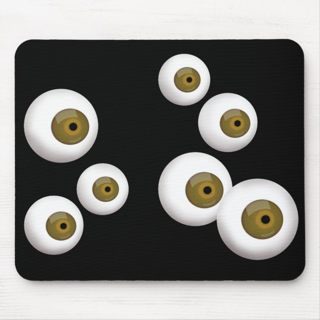 Tapis de souris en caoutchouc de globe oculaire (Devant)