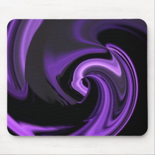 Tapis de souris en forme de cœur abstrait violet a