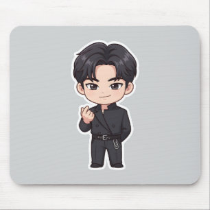 Tapis de Souris en Forme de Cœur avec Doigt du Per