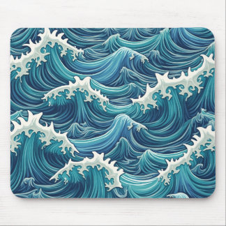 tapis de souris en forme de vague
