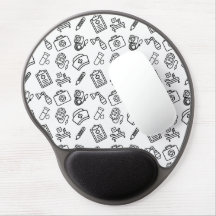 Tapis de souris en gel avec motif d'icône de vie d