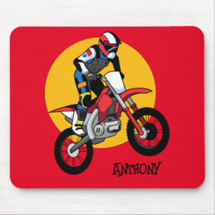 Tapis de souris en gel personnalisé pour moto cros